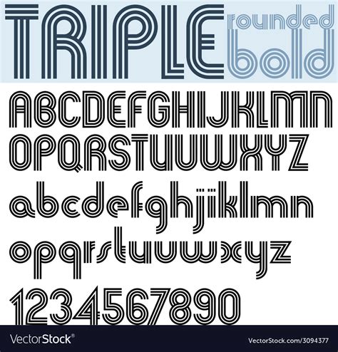 triple x bold font