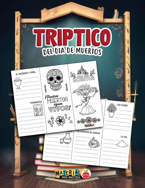 Triptico De Día De Muertos