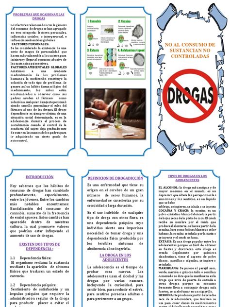Triptico De Las Drogas