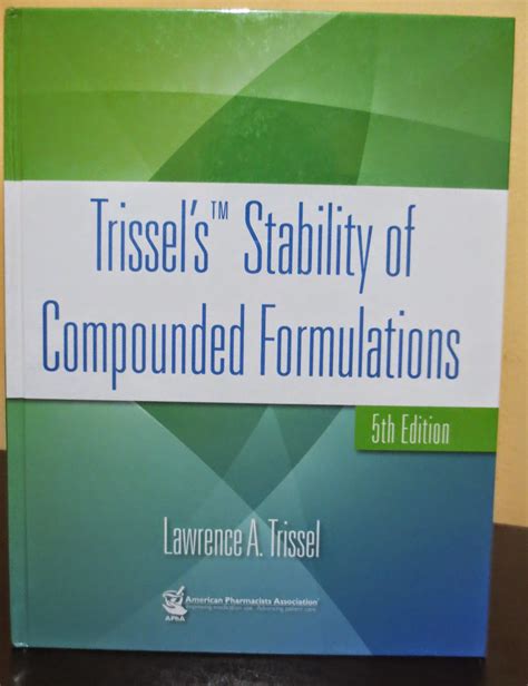 trissel s stability of compounded formulations
