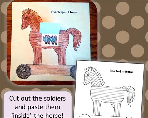 Trojan Horse Printable Drawn2bcreative Trojan Horse Worksheet - Trojan Horse Worksheet