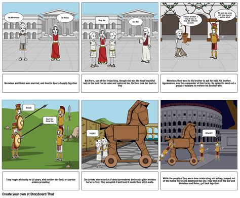 Trojan War Storyboard Teaching Resources Trojan War Worksheet - Trojan War Worksheet