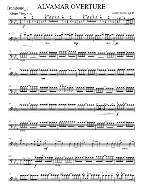 Trombone Alvamar Overture
