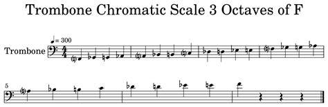 trombone chromatic scales