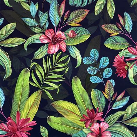 Tropical Jungle Wallpaper Exotic Plants Wallpaper Wallpaper Shop Themed Wallpapers Uk - Themed Wallpapers Uk