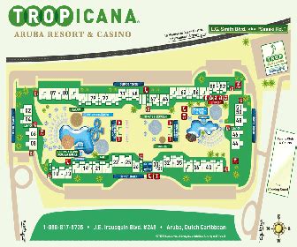 tropicana aruba resort and casino map