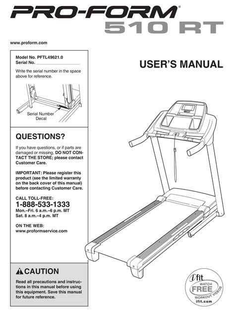 Read Trotter 510 Treadmill Manual File Type Pdf 
