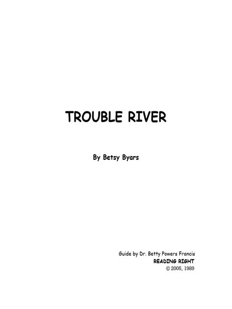 Read Trouble River Teachingbooks Net 