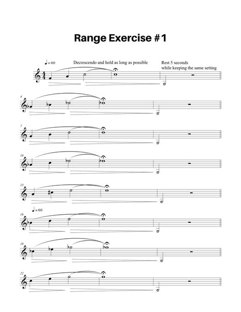 Full Download Trumpet Range Building Exercises 