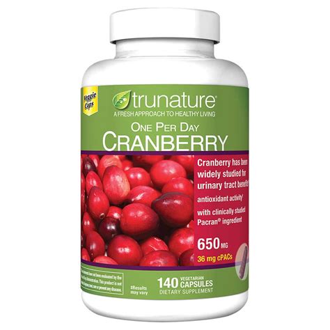 trunature Cranberry 650 mg., 140 Vegetarian Capsules