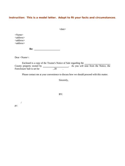 Trustee Removal Letter