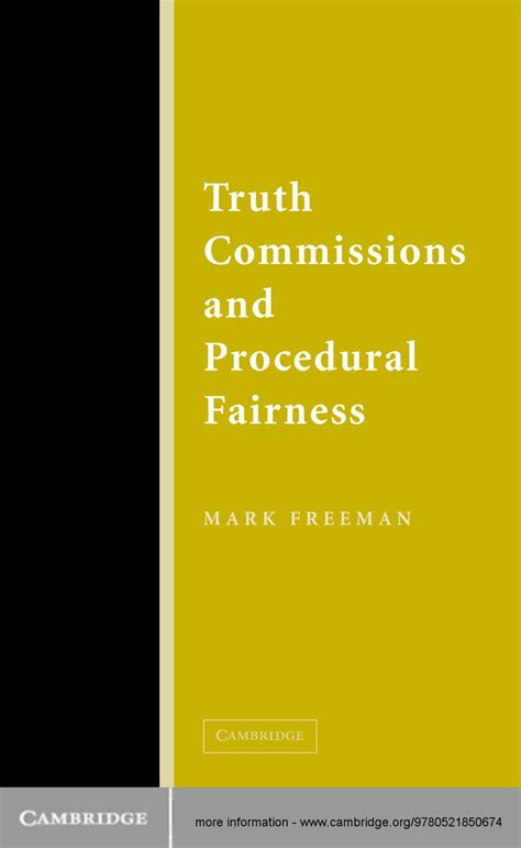 Truth Commissions And Procedural Fairness