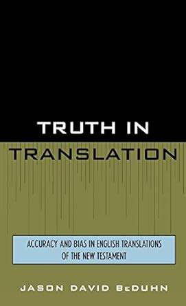 truth in translation by jason david beduhn