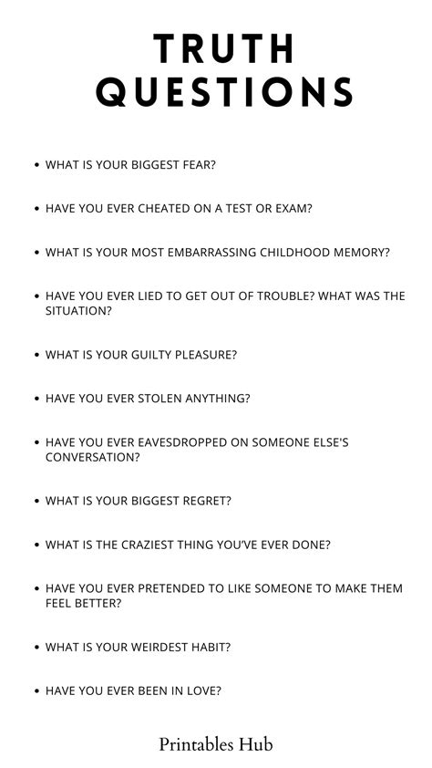 Truth Or Questions