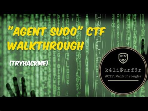 Tryhackme Agent Sudo Walkthrough