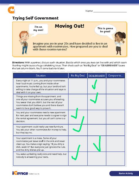 Trying Self Government Answer Key