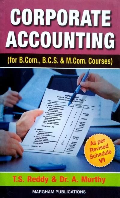 Read Ts Reddy A Murthy B Com 2Nd Yr Corporate Accounting Accounting Book Free Pdf Download 