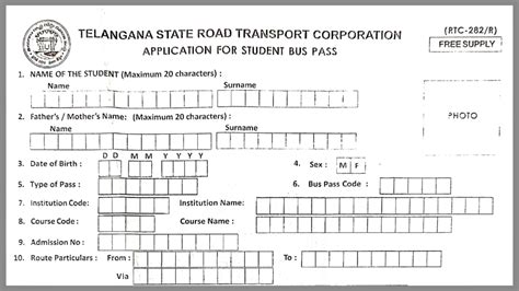 Tsrtc Bus Pass Online Application
