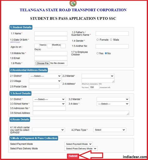 Tsrtc Bus Pass Student
