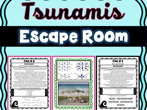 Tsunamis Escape Room Natural Disasters Earth Science No Tsunami 5th Grade Worksheet - Tsunami 5th Grade Worksheet