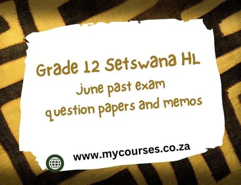Read Tswana Question Paper 3 