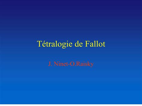 Tétralogie De Fallot