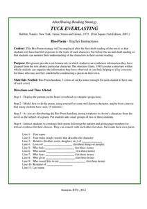 tuck everlasting bio poem