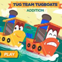 Tug Team Tugboat Addition Game Math Game Time Tugboat Math - Tugboat Math