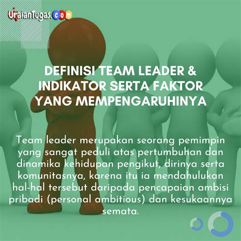 tugas dan tanggung jawab team leader