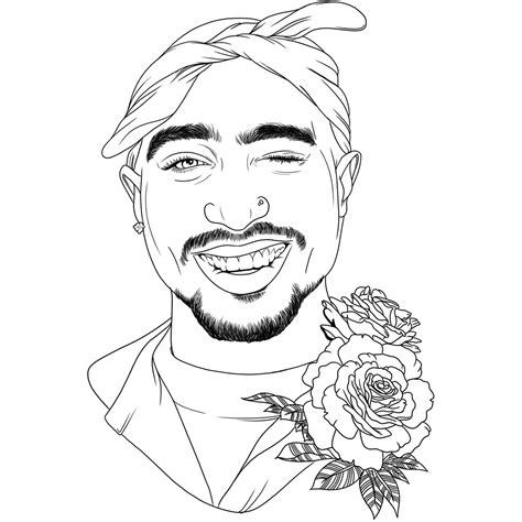 Tupac Coloring Pages