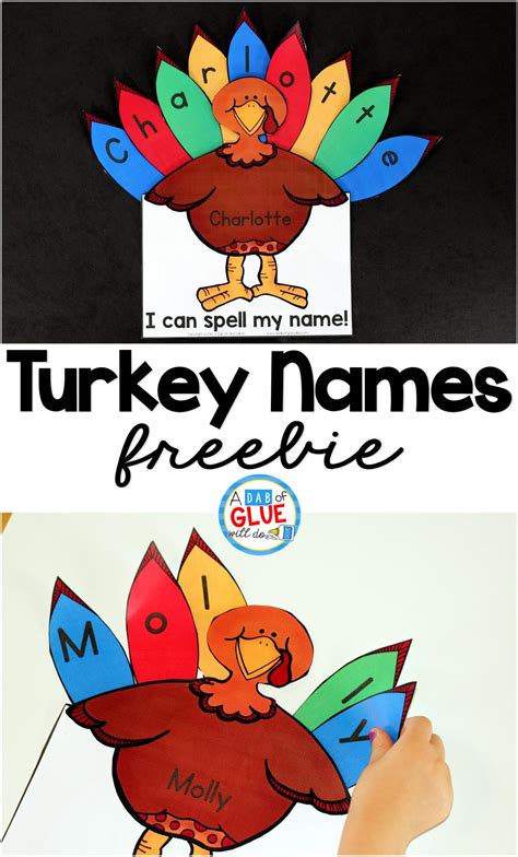 Turkey Name Craft Thanksgiving Activity For Preschoolers Turkey Science Activities For Preschoolers - Turkey Science Activities For Preschoolers