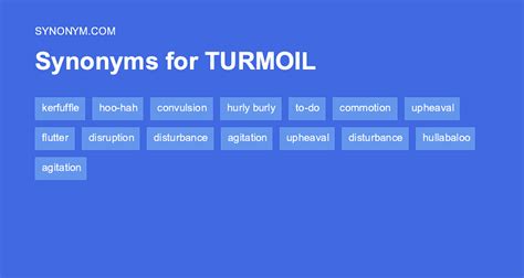 Turmoil Synonym