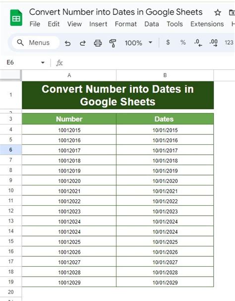 turning numbers into dates