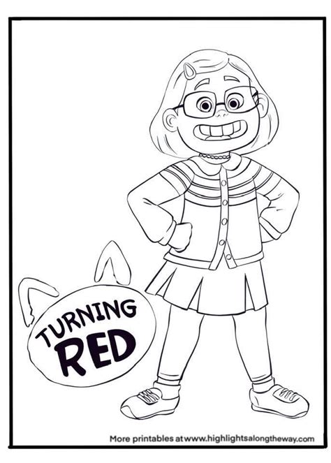 Turning Red Coloring Pages Free Greatestcoloringbook Com Color Red Coloring Pages - Color Red Coloring Pages