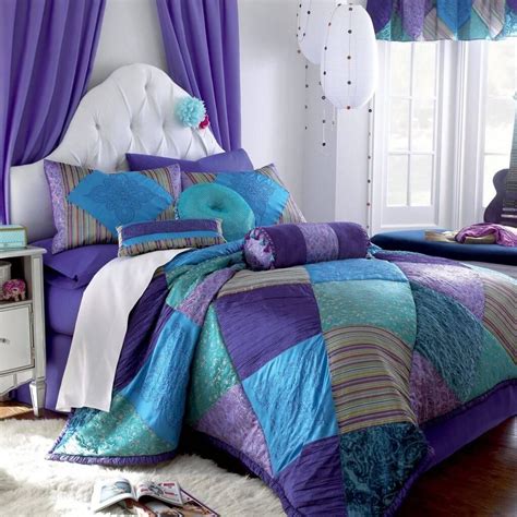 Turquoise And Purple Bedroom