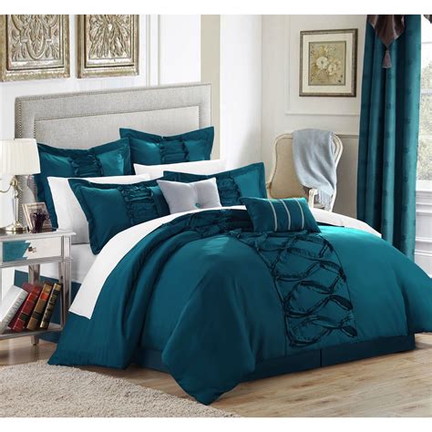 Turquoise And White Bedding
