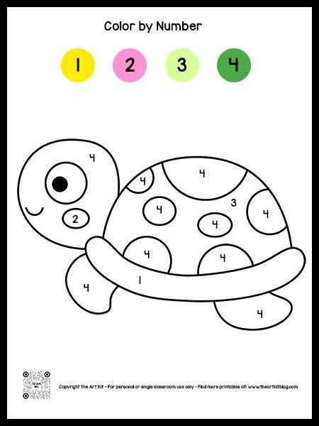 Turtle Activity Turtle Color By Number - Turtle Color By Number