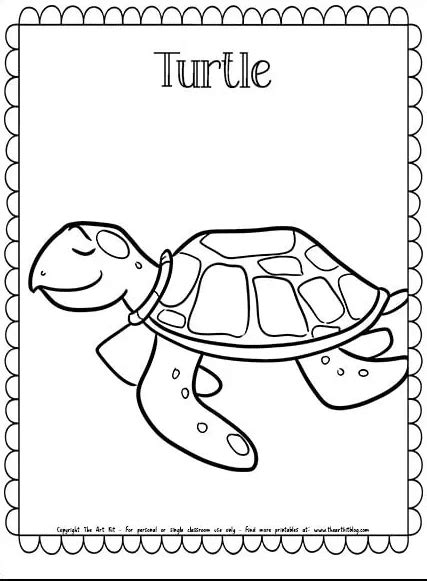 Turtle Coloring Page Free Homeschool Deals Cute Turtle Coloring Pages - Cute Turtle Coloring Pages