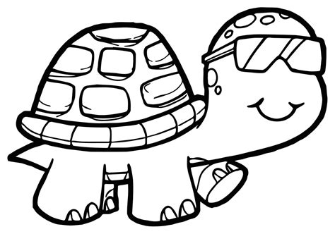 Turtle Coloring Pages 100 Free Printables Cute Turtle Coloring Pages - Cute Turtle Coloring Pages