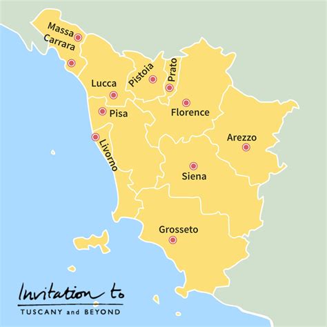 Tuscany Italy Map