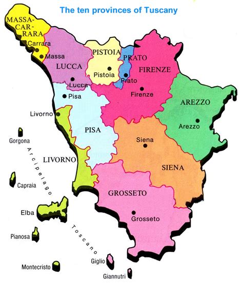 Tuscany Province Map