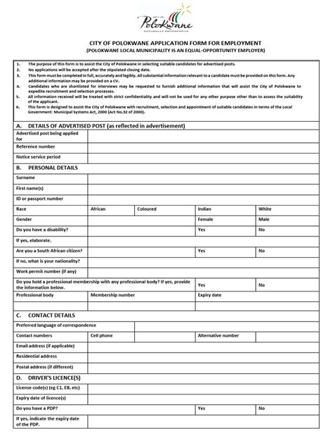 Tut Polokwane Application Form 2014