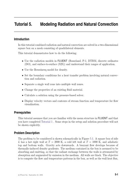 Tutorial 5 Modeling Radiation And Natural Convection