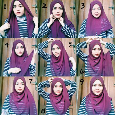 tutorial kerudung pashmina hangout Lemon8