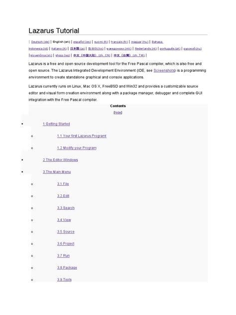 Tutorial Lazarus Pdf