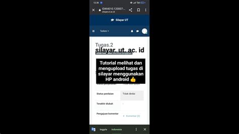 Tutorial Melihat Dan Mengupload Tugas Di Silayar Menggunakan Silayar - Silayar