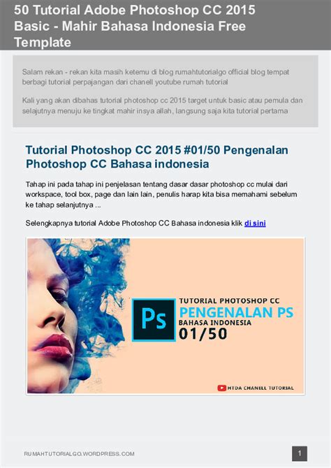 tutorial photoshop cs6 bahasa indonesia lengkap