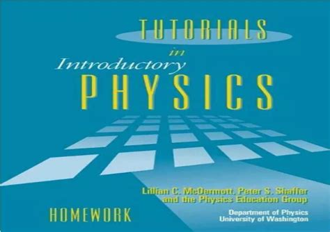 Read Tutorials In Introductory Physics Homework Solutions Manual Pdf 