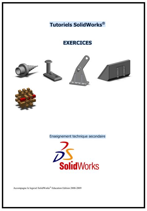 tutoriels solidworks exercices