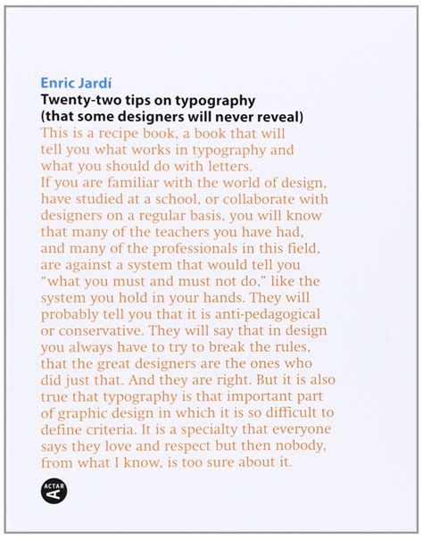 Twenty Two Tips On Typography